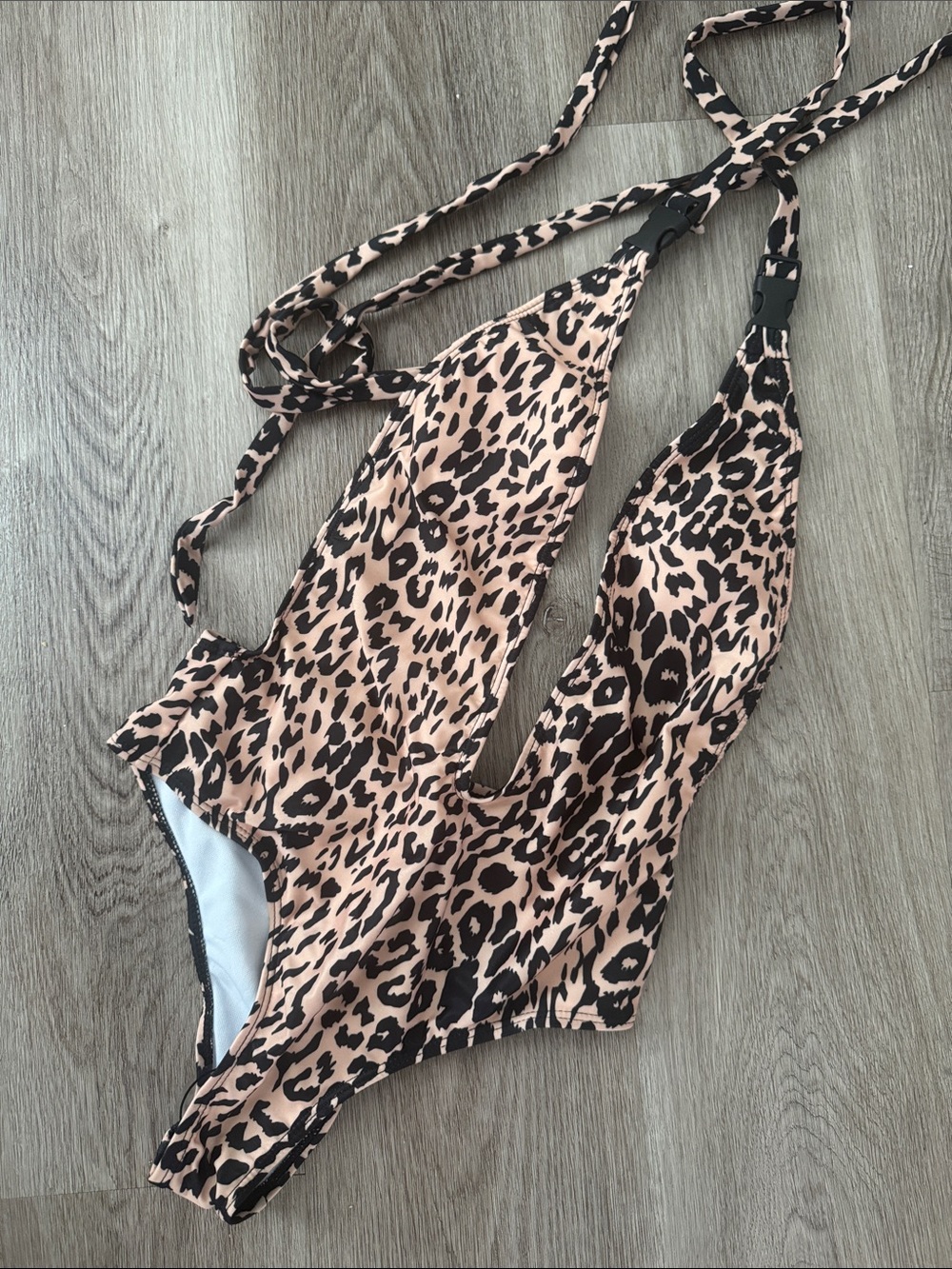 Leopard-Print One-Piece Swimsuit
